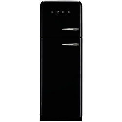 Smeg FAB30LF Fridge Freezer, A++ Energy Rating, Left-Hand Hinge, 60cm Wide Black